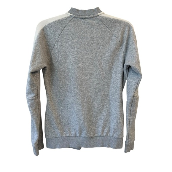 Puma Heather Gray and Off-White Track Jacket summer Spring Fall French Terry S - Picture 3 of 4